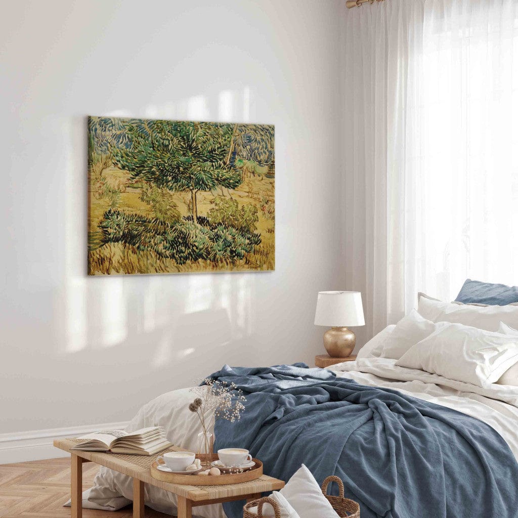 Gleznas reprodukcija /Vinsents van Gogs/ - Koks un krūmi pansionāta dārzā G ART