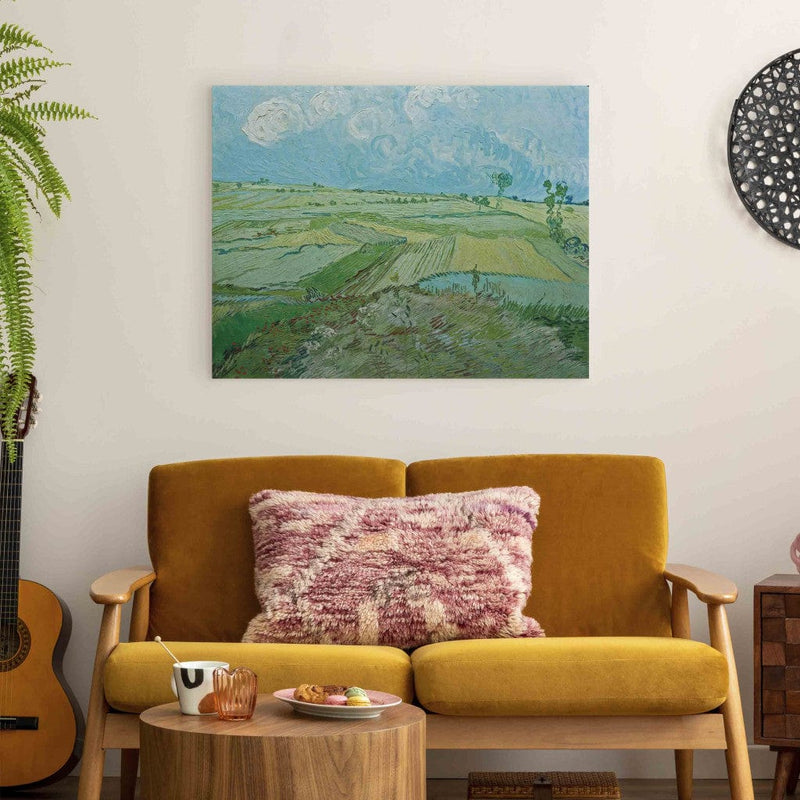 Maali reprodutseerimine (Vincent Van Gogh) - vihmapilvedega nisupõllud g Art