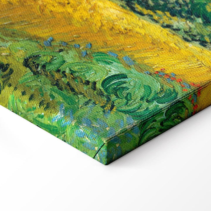 Gleznas reprodukcija /Vinsents van Gogs/ - Kviešu lauks ar cipresēm G ART