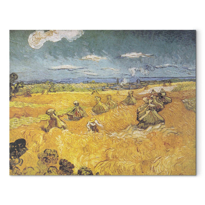 Gleznas reprodukcija /Vinsents van Gogs/ - Kviešu lauks ar pļaujmašīnu G ART
