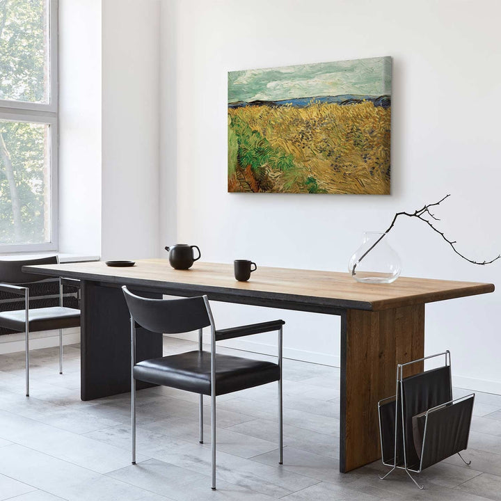 Gleznas reprodukcija /Vinsents van Gogs/ - Kviešu lauks ar rudzupuķēm G ART