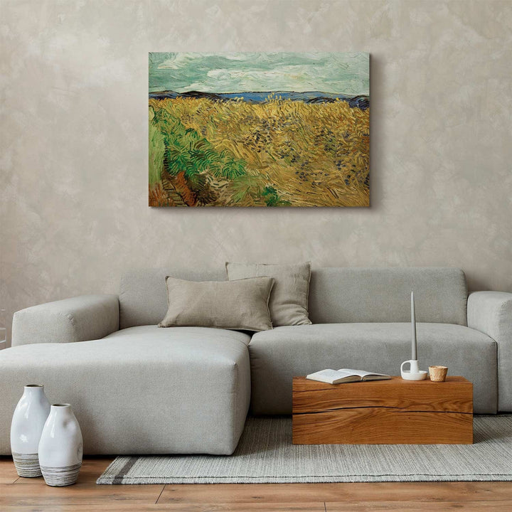 Gleznas reprodukcija /Vinsents van Gogs/ - Kviešu lauks ar rudzupuķēm G ART
