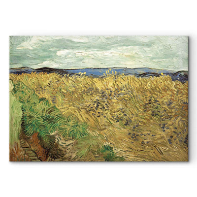 Tapybos atkūrimas (Vincentas Van Gogas) - kviečių laukas su kukurūzų gėlių G menu