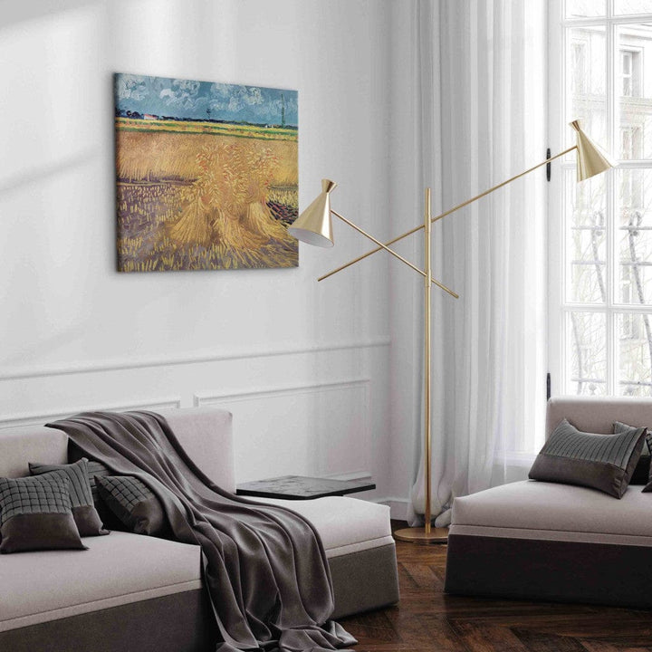 Gleznas reprodukcija /Vinsents van Gogs/ - Kviešu lauks ar sijām G ART