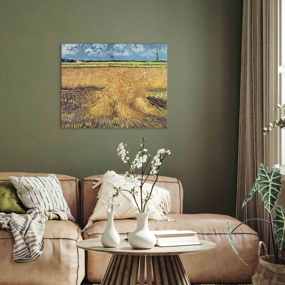 Gleznas reprodukcija /Vinsents van Gogs/ - Kviešu lauks ar sijām G ART