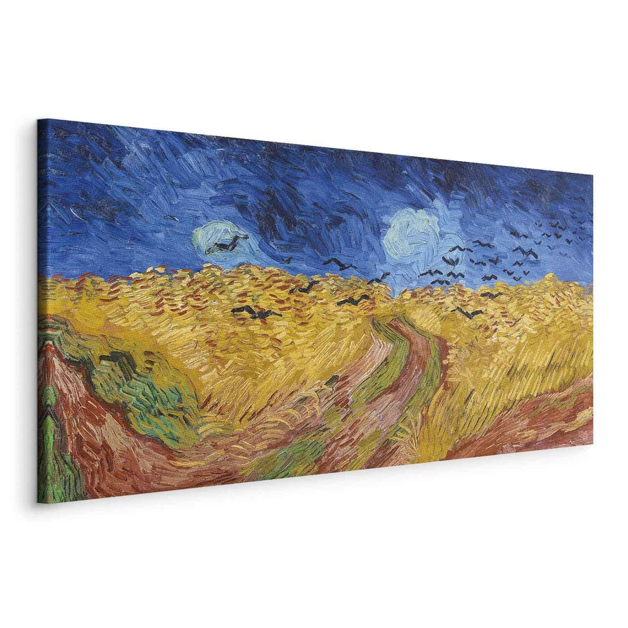 Gleznas reprodukcija /Vinsents van Gogs/ - Kviešu lauks ar vārnām G ART