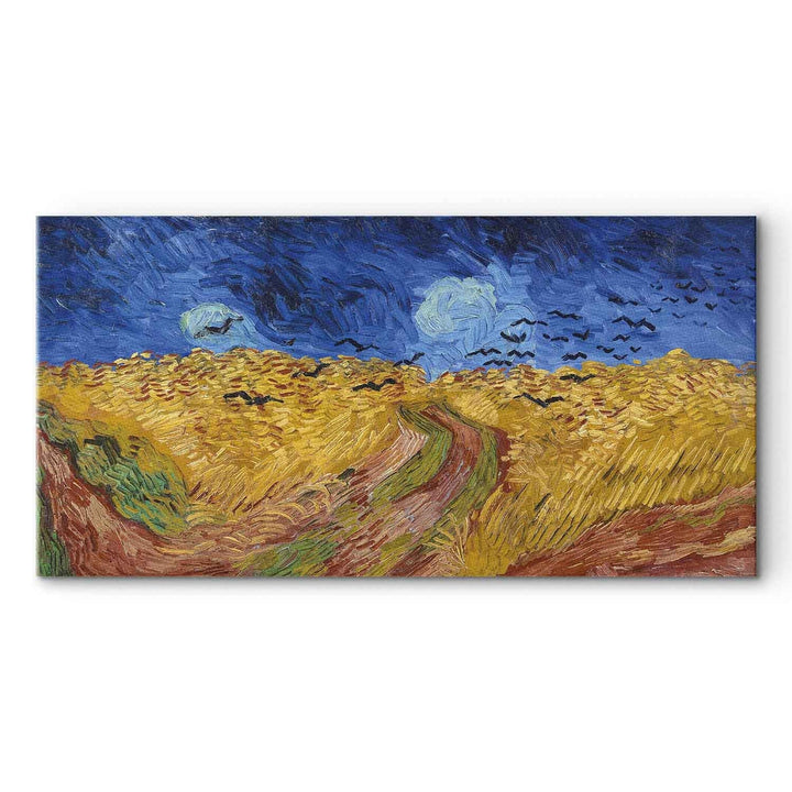 Gleznas reprodukcija /Vinsents van Gogs/ - Kviešu lauks ar vārnām G ART