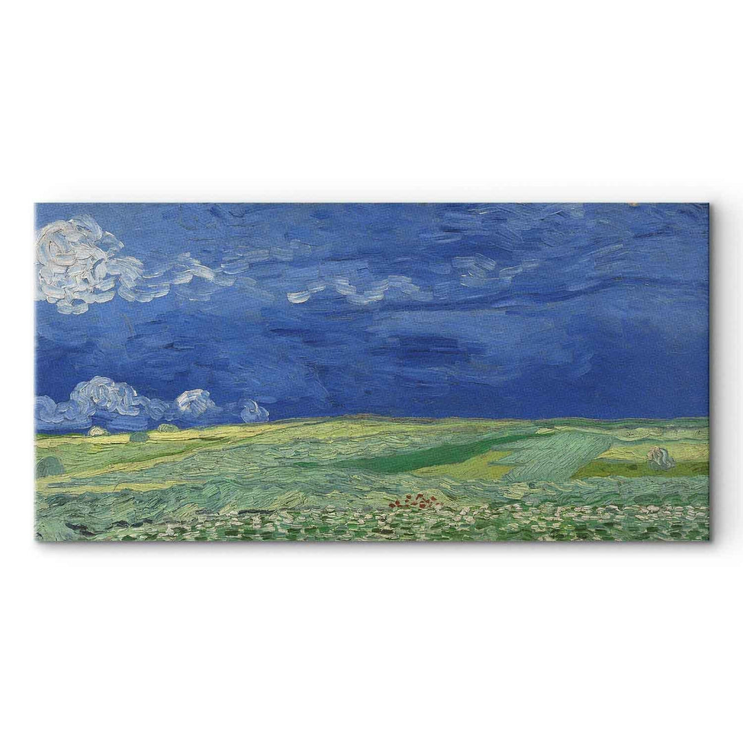 Gleznas reprodukcija /Vinsents van Gogs/ - Kviešu lauks zem pērkona mākoņiem G ART