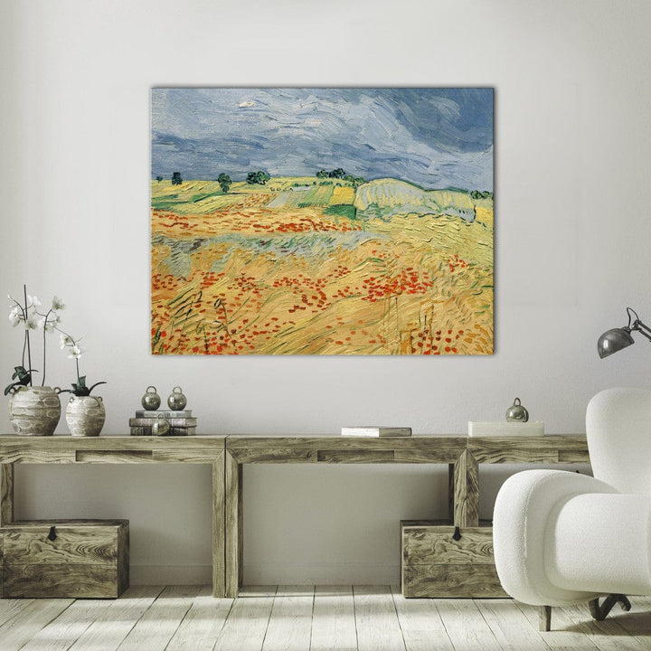 Gleznas reprodukcija /Vinsents van Gogs/ - Lauki ar ziedošām magonēm G ART