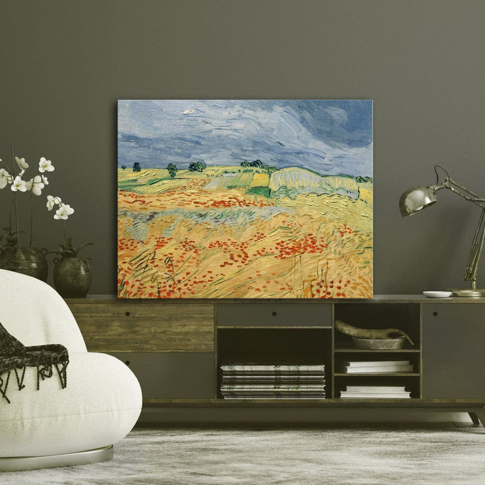 Gleznas reprodukcija /Vinsents van Gogs/ - Lauki ar ziedošām magonēm G ART