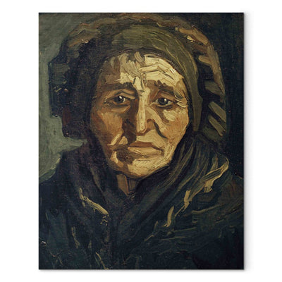 Tapybos atkūrimas (Vincentas Van Gogas) - ūkininkas: moteris su tamsiais skrybėlėmis G menas
