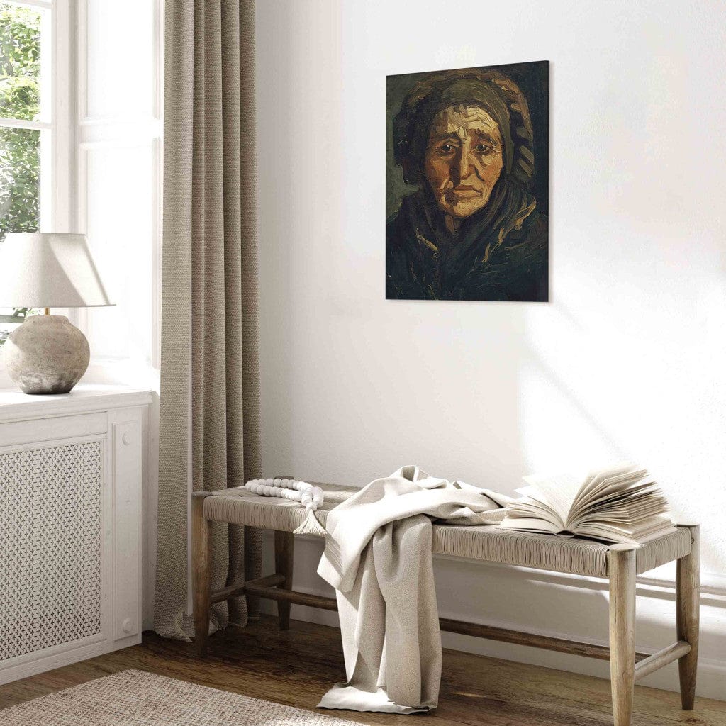 Gleznas reprodukcija /Vinsents van Gogs/ - Lauksaimniece: sieviete ar tumšu cepuri G ART