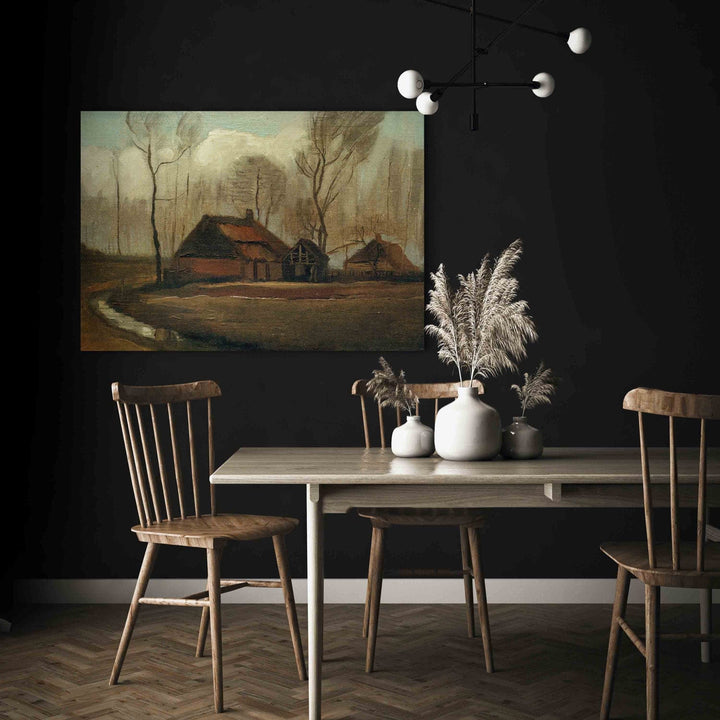 Gleznas reprodukcija /Vinsents van Gogs/ - Lauku sēta pēc lietus G ART