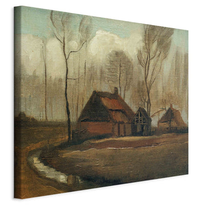 Воспроизведение живописи (Винсент Ван Гог) - ферма после дождя G Art