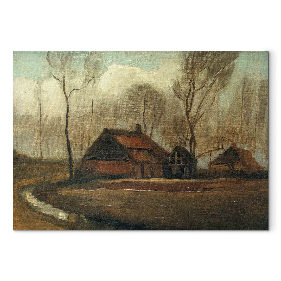 Gleznas reprodukcija /Vinsents van Gogs/ - Lauku sēta pēc lietus G ART
