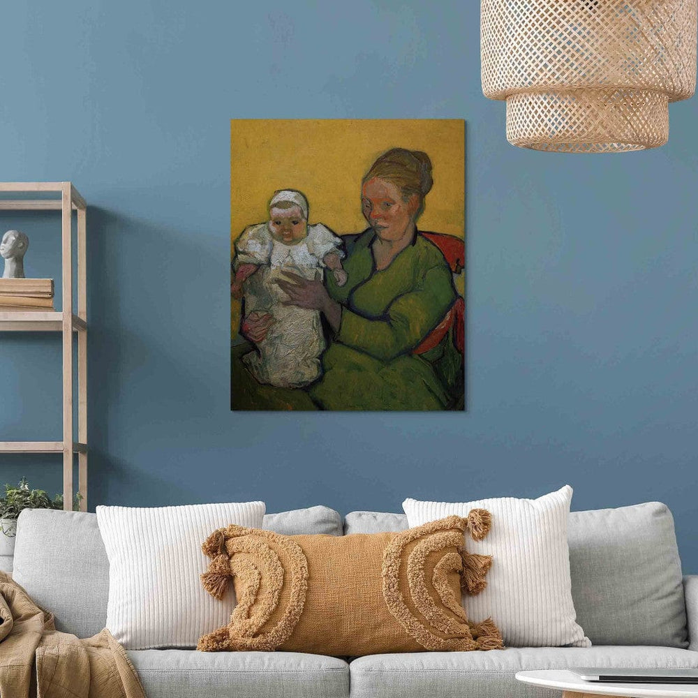 Gleznas reprodukcija /Vinsents van Gogs/ - Madame Roulin ar savu bērnu Marcelle G ART