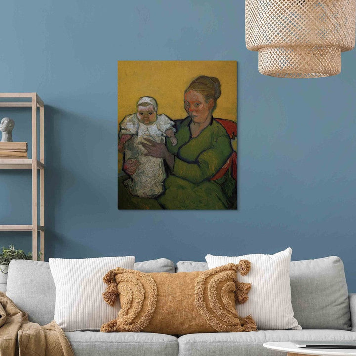 Gleznas reprodukcija /Vinsents van Gogs/ - Madame Roulin ar savu bērnu Marcelle G ART