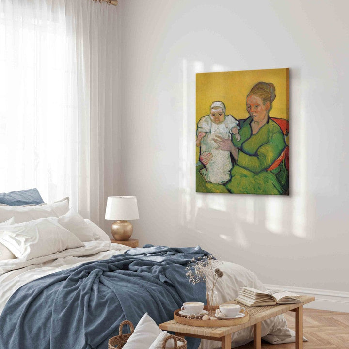 Gleznas reprodukcija /Vinsents van Gogs/ - Madame Roulin ar savu bērnu Marcelle G ART