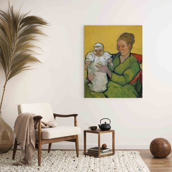 Gleznas reprodukcija /Vinsents van Gogs/ - Madame Roulin ar savu bērnu Marcelle G ART