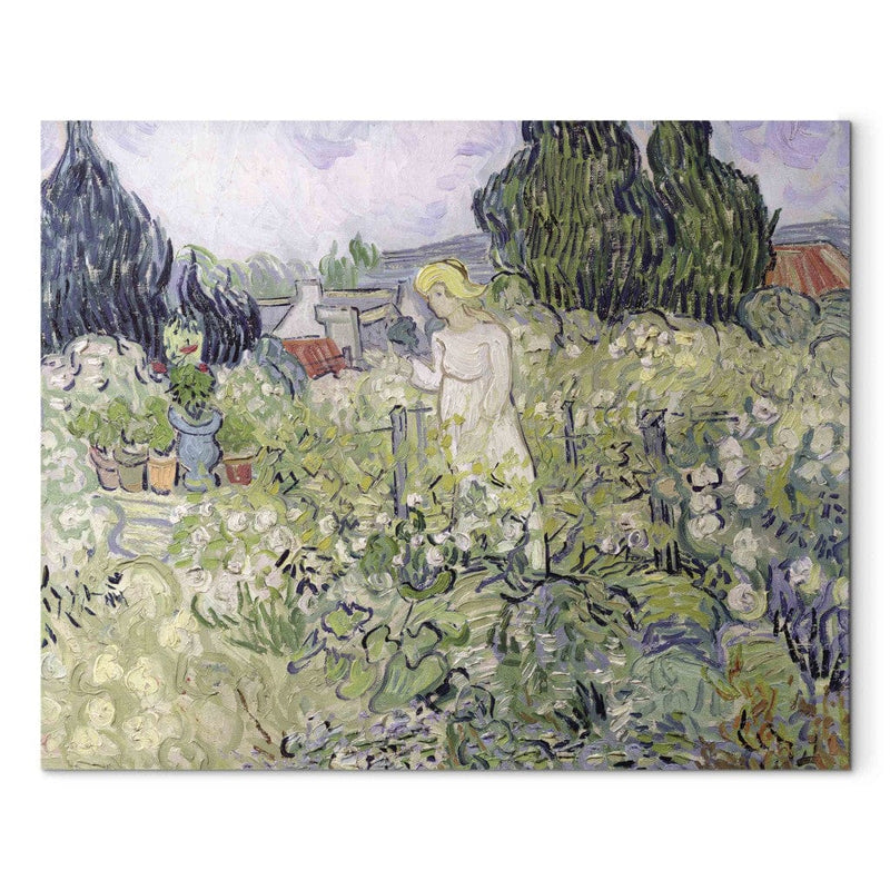 Gleznas reprodukcija (Vinsents van Gogs) - Mademoiselle Gachet savā dārzā Auvers-sur-Oise G ART