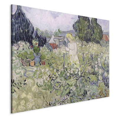 Gleznas reprodukcija (Vinsents van Gogs) - Mademoiselle Gachet savā dārzā Auvers-sur-Oise G ART