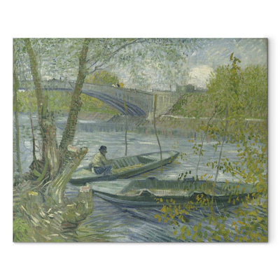 Воспроизведение живописи (Винсент Ван Гог) - Рыбалка в весенней г искусстве