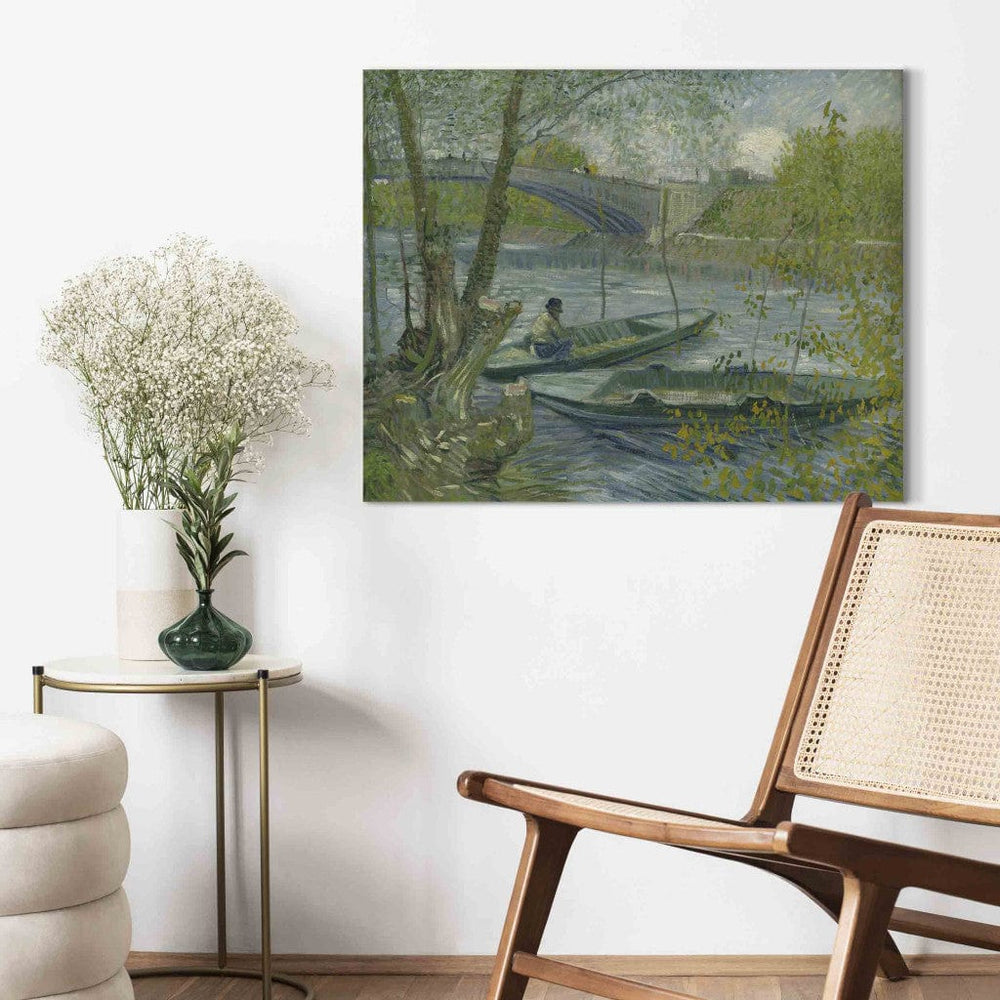 Gleznas reprodukcija /Vinsents van Gogs/ - Makšķerēšana pavasarī G ART