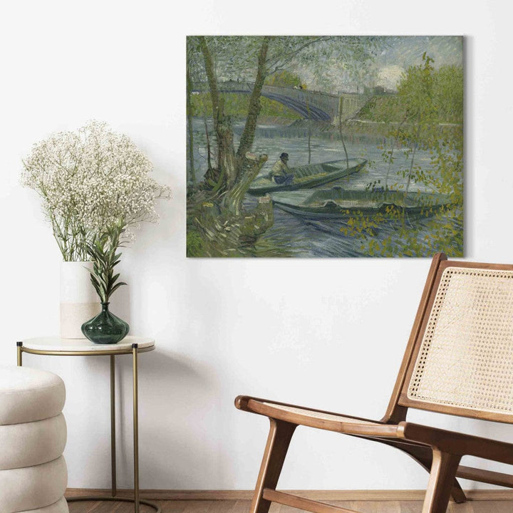 Gleznas reprodukcija /Vinsents van Gogs/ - Makšķerēšana pavasarī G ART