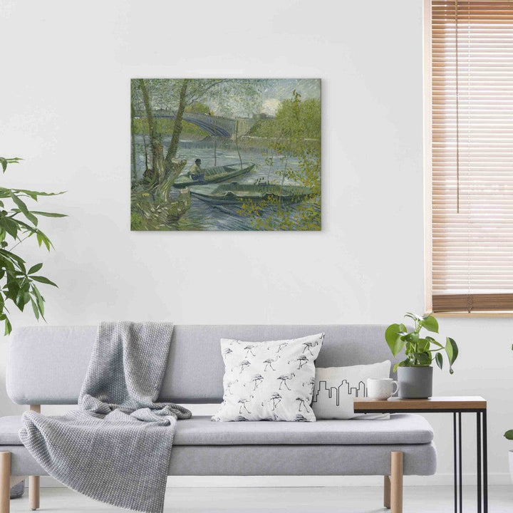 Gleznas reprodukcija /Vinsents van Gogs/ - Makšķerēšana pavasarī G ART
