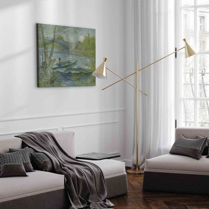 Gleznas reprodukcija /Vinsents van Gogs/ - Makšķerēšana pavasarī G ART