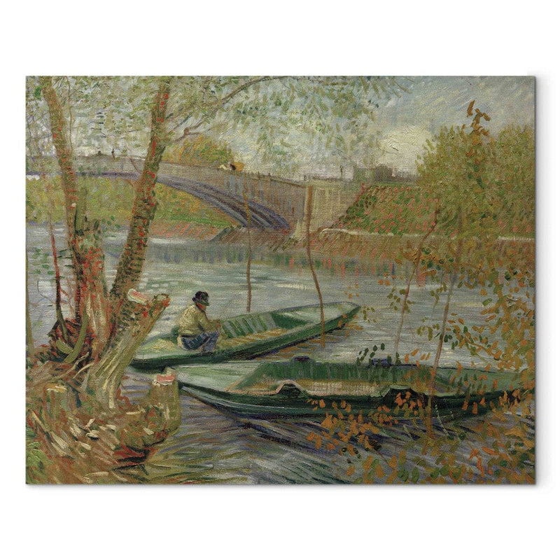 Gleznas reprodukcija (Vinsents van Gogs) - Makšķerēšana pavasarī, Pont de Clichy G ART