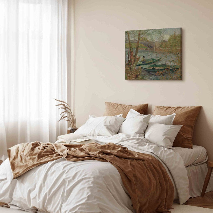 Gleznas reprodukcija /Vinsents van Gogs/ - Makšķerēšana pavasarī, Pont de Clichy G ART