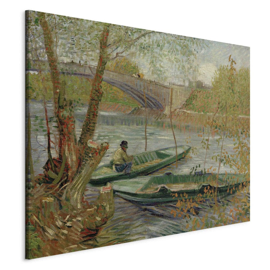 Gleznas reprodukcija /Vinsents van Gogs/ - Makšķerēšana pavasarī, Pont de Clichy G ART
