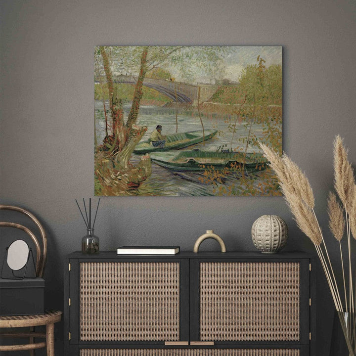 Gleznas reprodukcija /Vinsents van Gogs/ - Makšķerēšana pavasarī, Pont de Clichy G ART