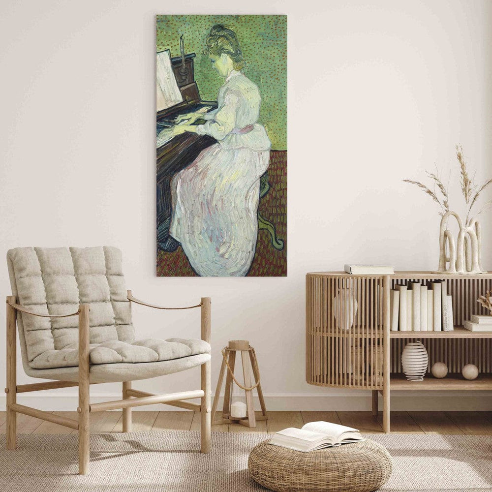Gleznas reprodukcija /Vinsents van Gogs/ - Marguerite Gachet pie klavierēm G ART