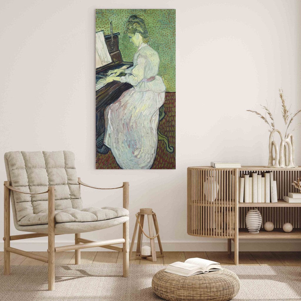 Gleznas reprodukcija /Vinsents van Gogs/ - Marguerite Gachet pie klavierēm G ART