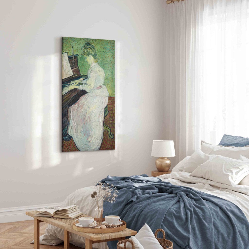 Gleznas reprodukcija /Vinsents van Gogs/ - Marguerite Gachet pie klavierēm G ART