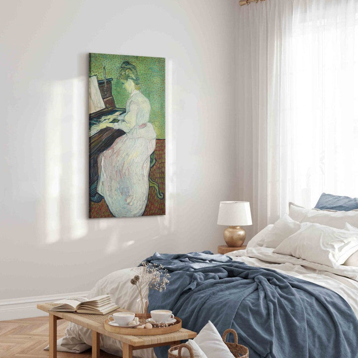 Gleznas reprodukcija /Vinsents van Gogs/ - Marguerite Gachet pie klavierēm G ART