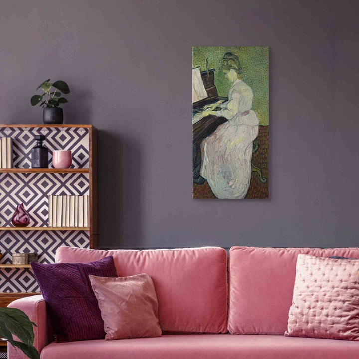 Gleznas reprodukcija /Vinsents van Gogs/ - Marguerite Gachet pie klavierēm G ART