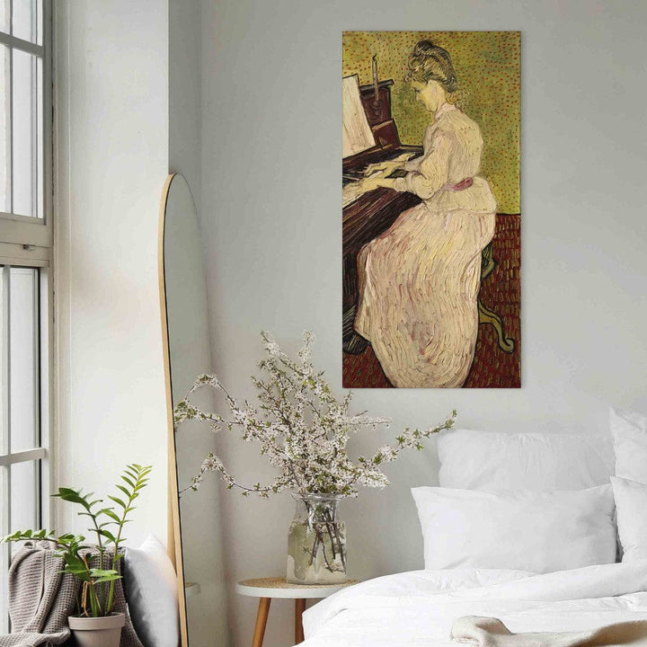Gleznas reprodukcija /Vinsents van Gogs/ - Marguerite Gachet pie klavierēm II G ART