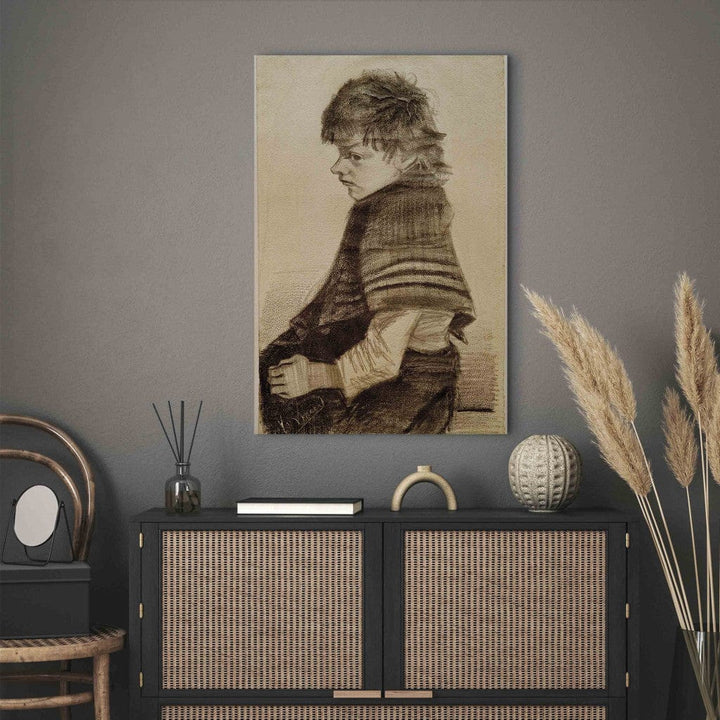Gleznas reprodukcija /Vinsents van Gogs/ - Meitene ar lakatu G ART
