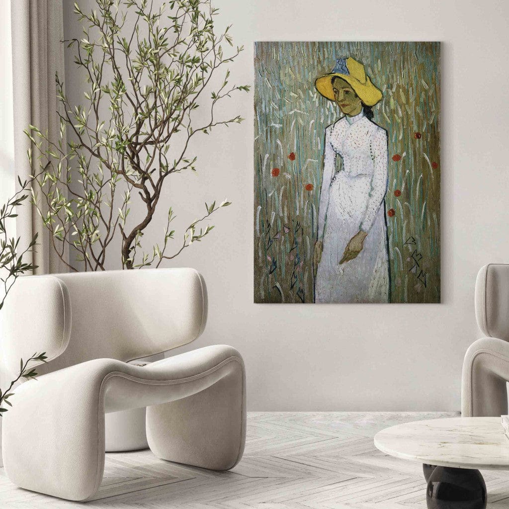 Gleznas reprodukcija /Vinsents van Gogs/ - Meitene baltā tērpā G ART