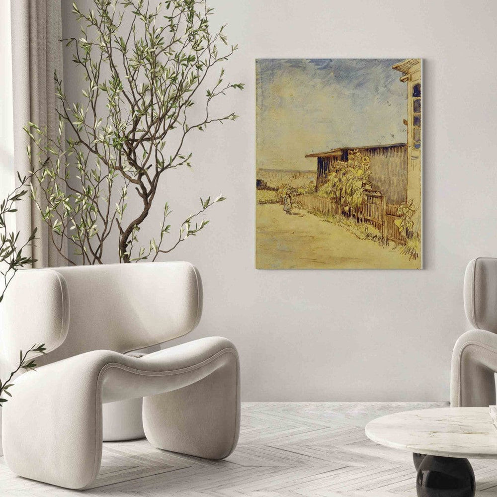 Gleznas reprodukcija /Vinsents van Gogs/ - Nojume ar saulespuķēm G ART