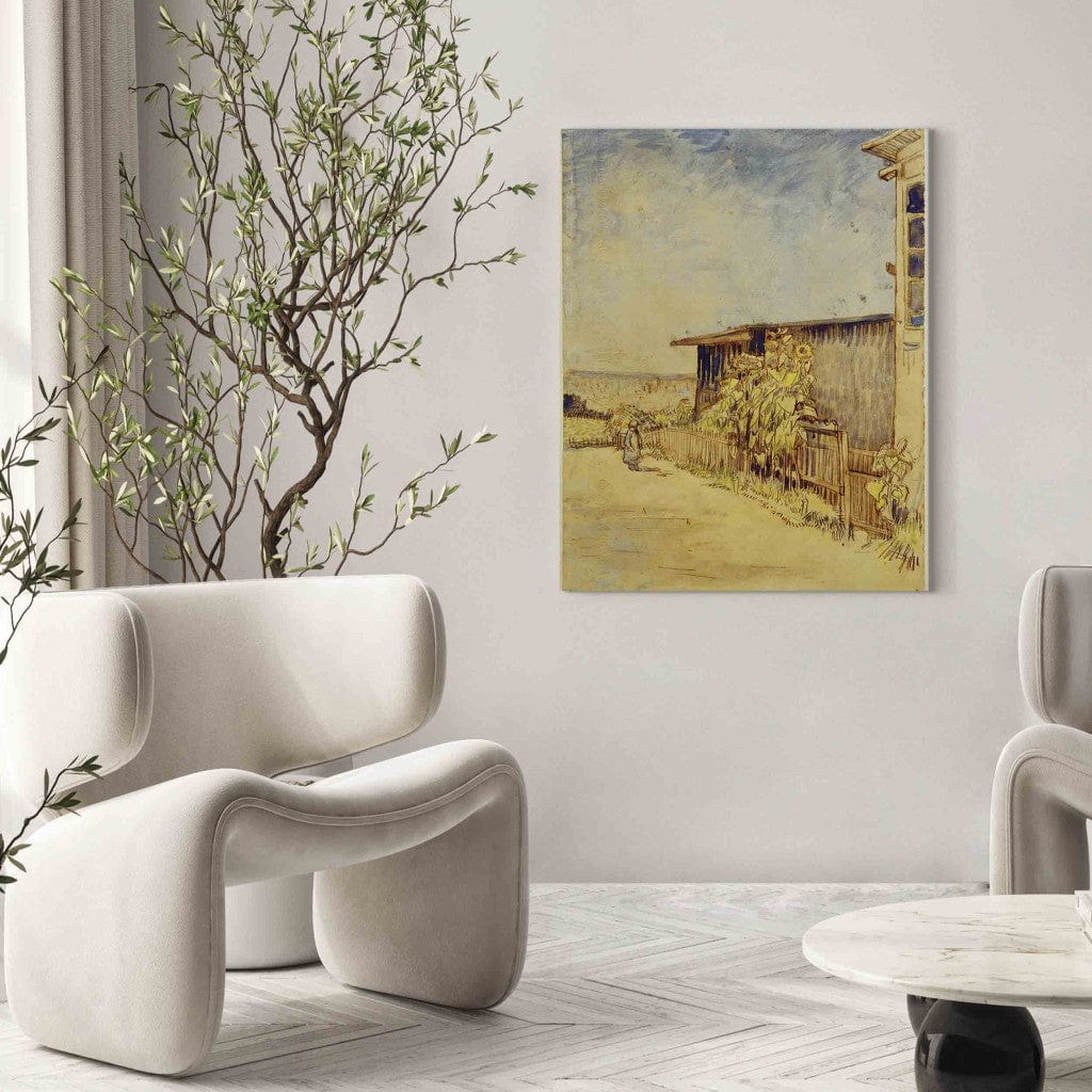 Gleznas reprodukcija /Vinsents van Gogs/ - Nojume ar saulespuķēm G ART