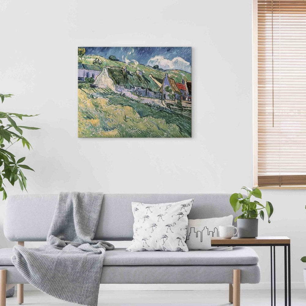 Gleznas reprodukcija /Vinsents van Gogs/ - Overs-sur-Oise mājiņas G ART