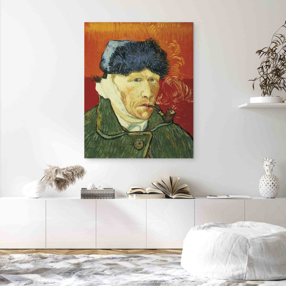 Gleznas reprodukcija /Vinsents van Gogs/ - Pašportrets ar kažokādas cepuri G ART