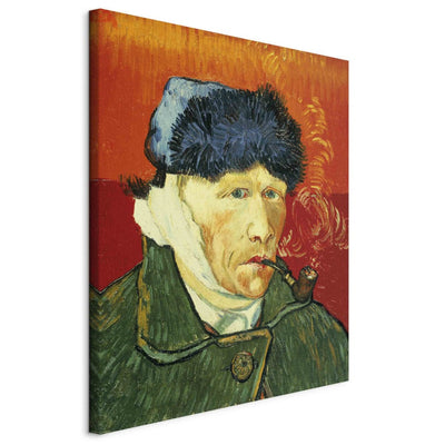 Gleznas reprodukcija (Vinsents van Gogs) - Pašportrets ar kažokādas cepuri G ART