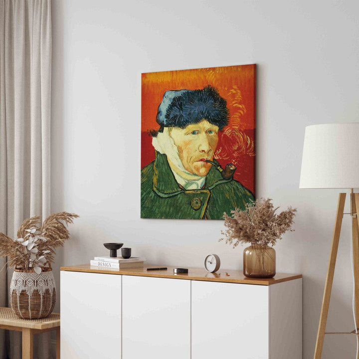 Gleznas reprodukcija /Vinsents van Gogs/ - Pašportrets ar kažokādas cepuri G ART