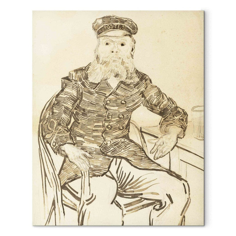 Воспроизведение живописи (Винсент Ван Гог) - почтальон Джозеф Руен Дж.