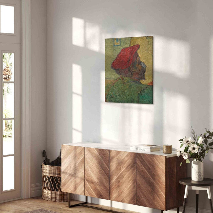 Gleznas reprodukcija /Vinsents van Gogs/ - Pols Gogēns /Vīrietis ar sarkanu cepuri/ G ART